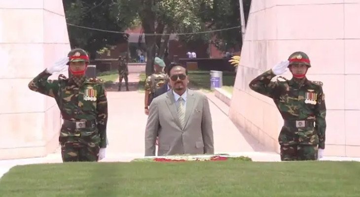 জিয়াউর রহমান ও খালেদা জিয়ার কবরে ভারপ্রাপ্ত রাষ্ট্রপতির শ্রদ্ধা